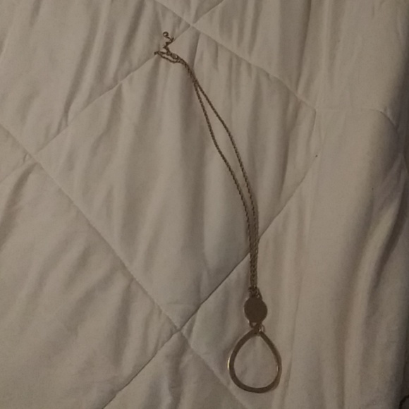 Dyberg kern gold teardrop chain necklace. - Picture 3 of 3